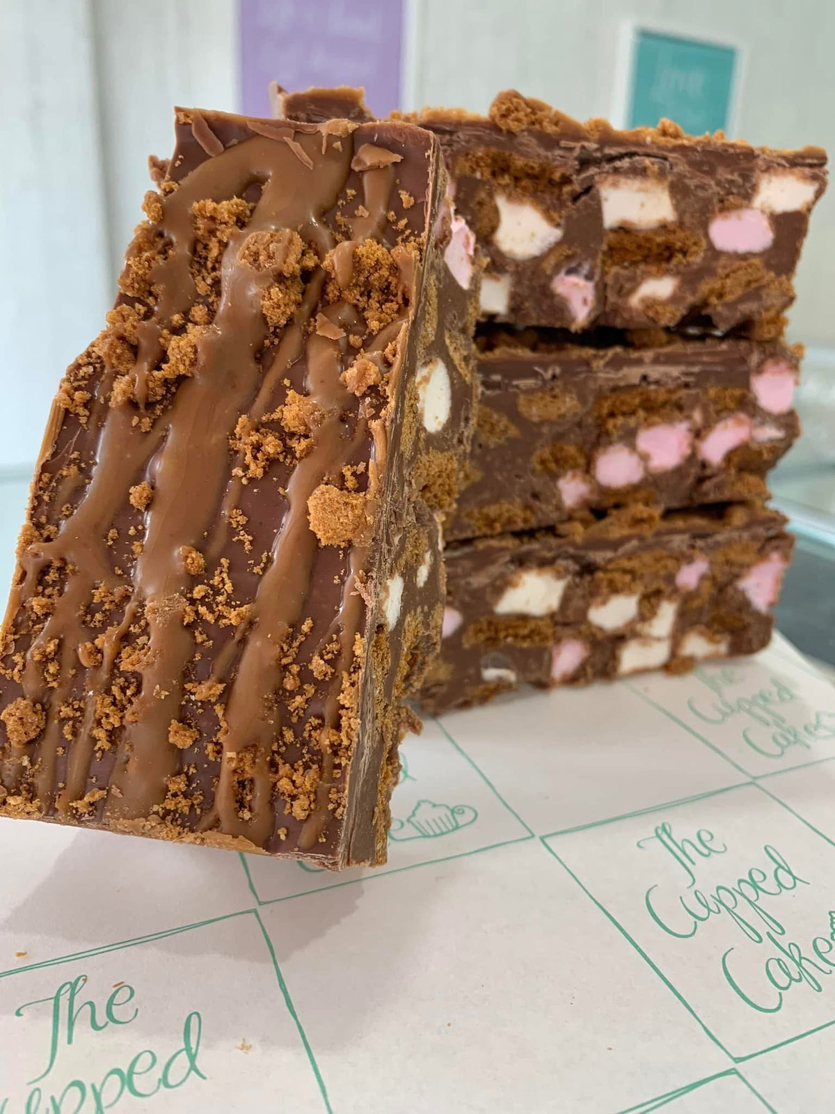 Lotus Biscoff Rocky Road