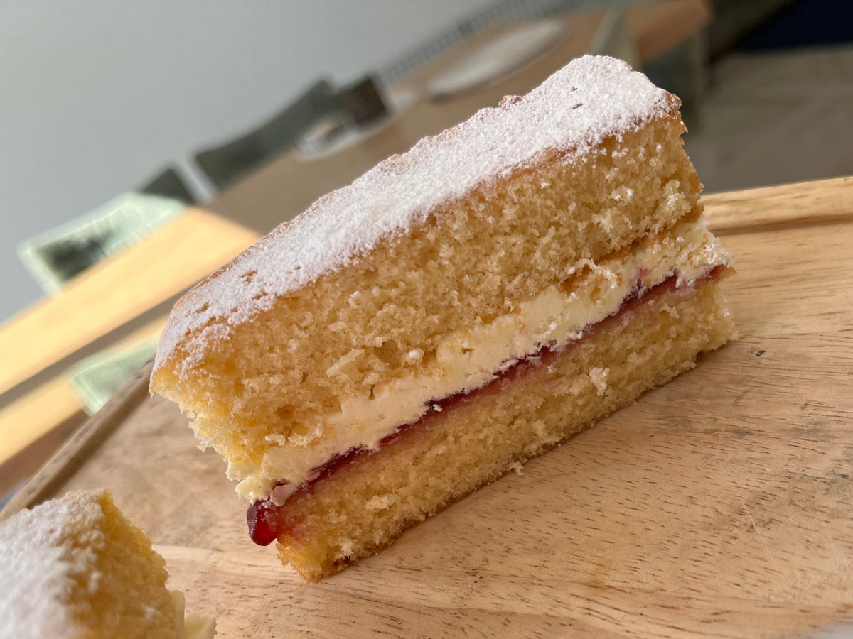Victoria sponge Cake slice